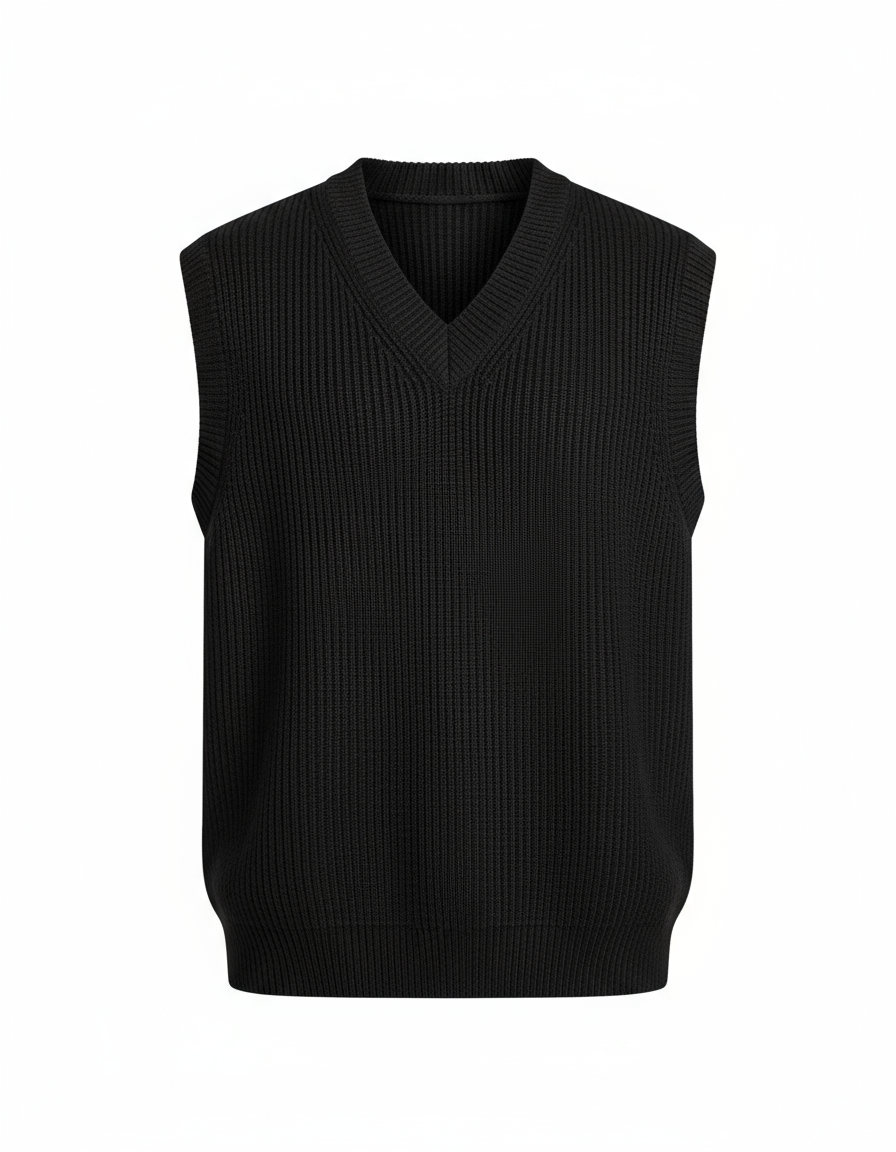 Men's V-Neck Knit Sweater Vest