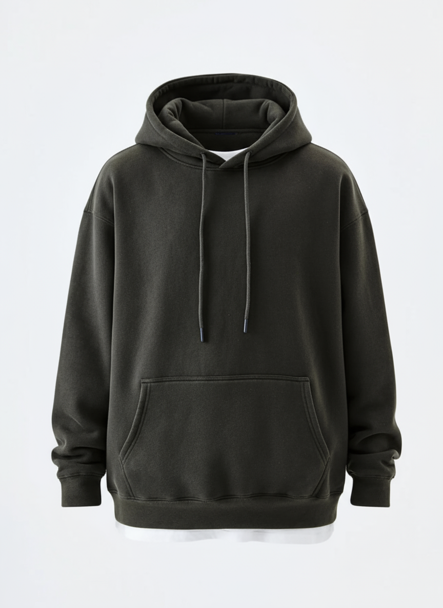 Men's Drawstring Drop Shoulder Hoodie