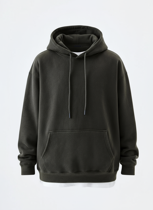 Men's Drawstring Drop Shoulder Hoodie